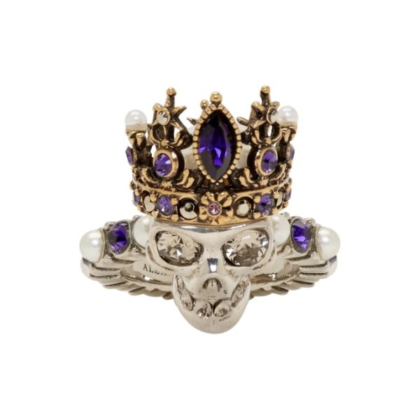- Silver Queen Skull Ring