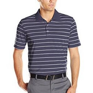 2015款 Adidas ClimaLite 2 男士条纹高尔夫Polo衫