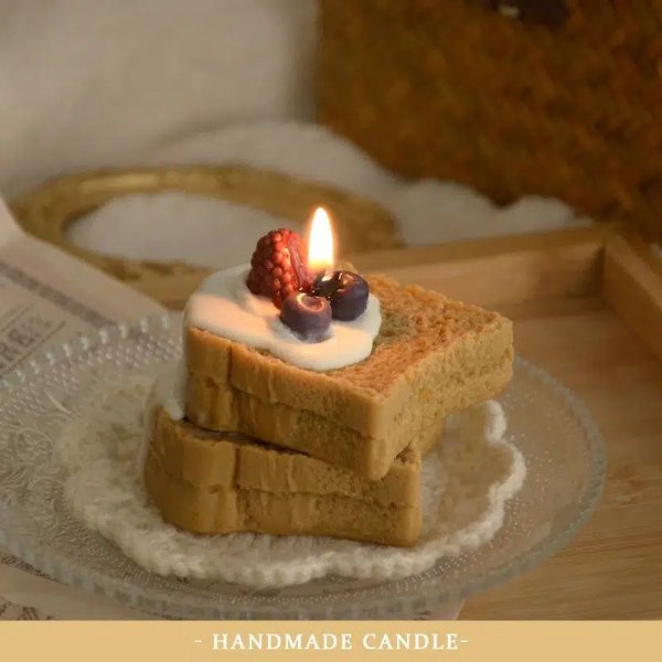 吐司蛋糕造型香薰蜡烛