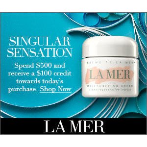 with Any $500 purchase + 2 Samples @ LA MER