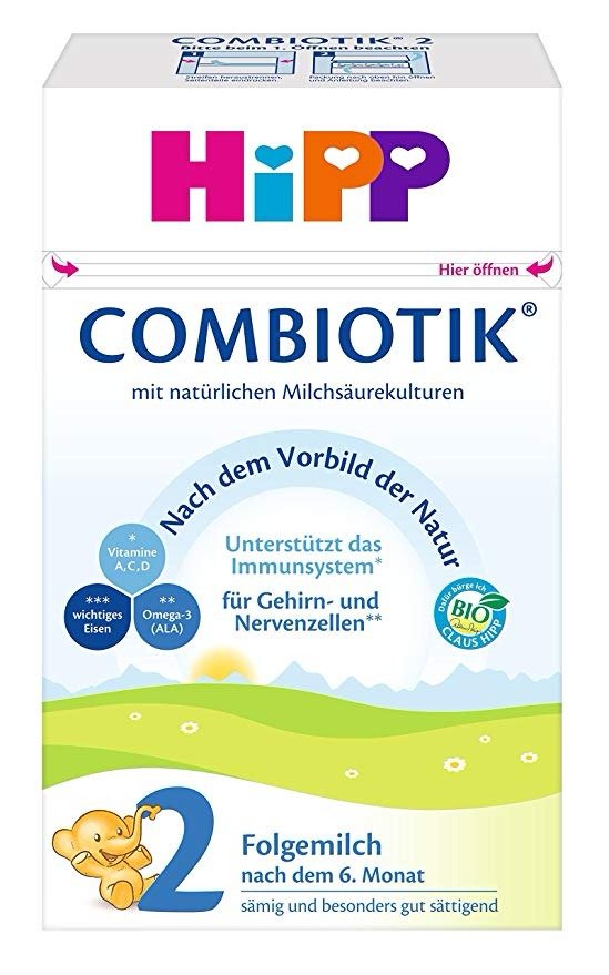 Hipp 喜宝 Combiotik婴幼儿2段奶粉 4盒装 (4 x 600 g)