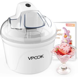VPCOK 多功能 冰淇淋机 1.5 Qt 带食谱