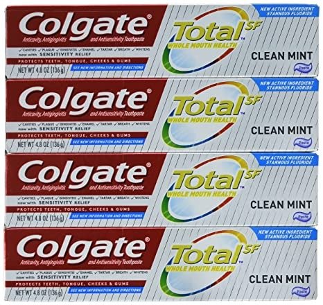 Total Toothpaste with Whitening, Mint 4 Pack