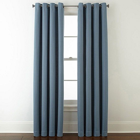 JCPenney Home Wallace Blackout Grommet-Top Single Curtain Panel