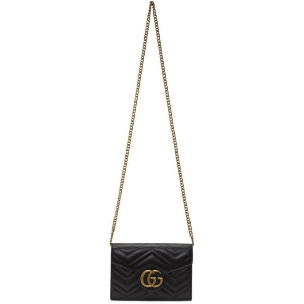 - Black GG Marmont 2.0 Shoulder Bag