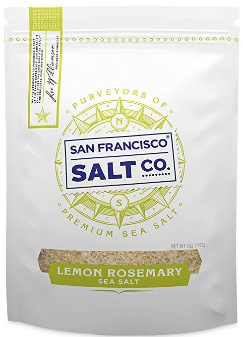 Lemon Rosemary Sea Salt 5 oz. Pouch by San Francisco Salt Company