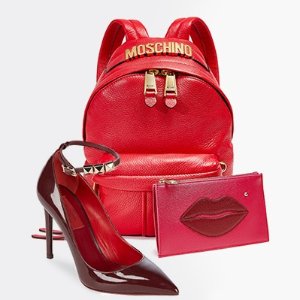 Red Handbags & Shoes @ Saks Off 5th