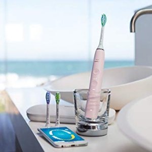 Philips Sonicare DiamondClean Smart Electric, Rechargeable toothbrush for Complete Oral Care – 9300 Series, Black, HX9903/31 FFP