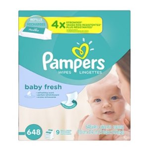Pampers Baby Wipes Baby Fresh 9X Refill, 648 Diaper Wipes