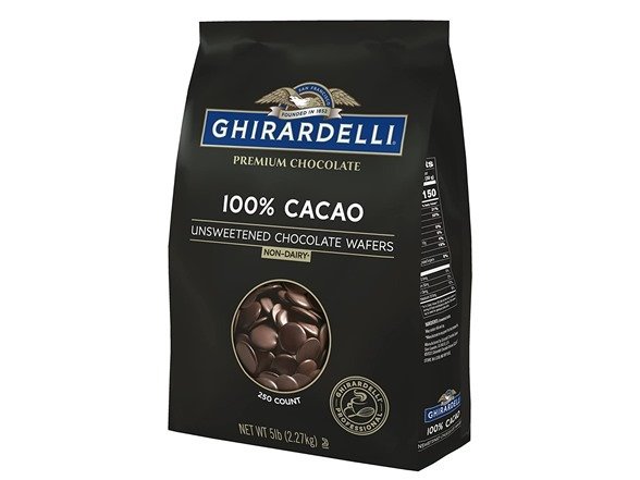 100% Cacao Unsweetened Wafers, 5lb. Bag