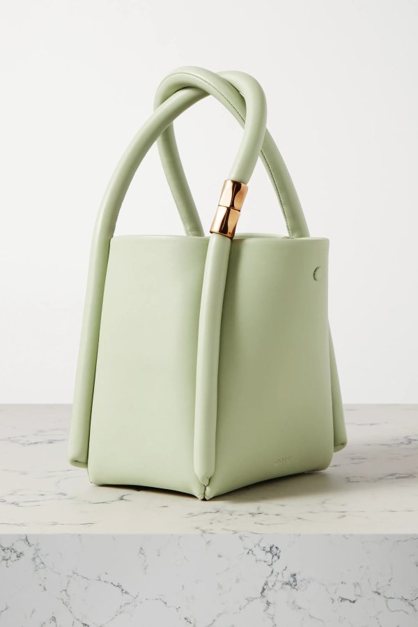 Lotus 12 leather tote