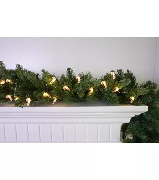 Place & Time Christmas 25 ct 9ft Candy Cane String Lights