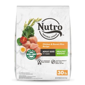 NUTRO NATURAL CHOICE Adult Healthy Weight Dry Dog Food, All Breed Sizes, Lamb & Chicken