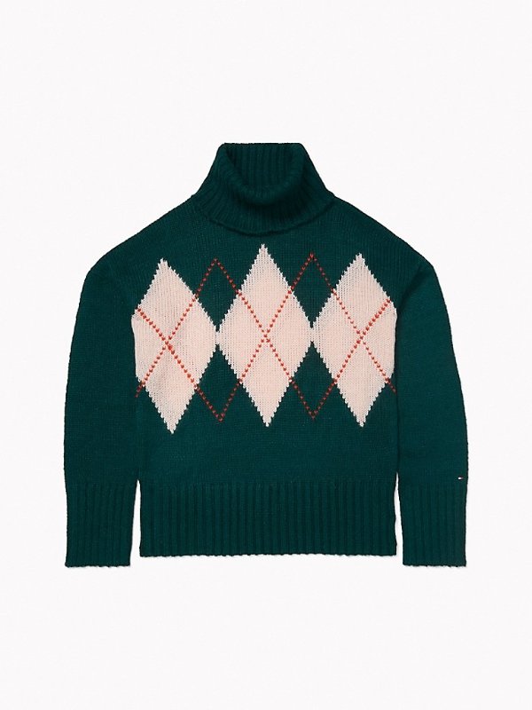 Essential Argyle Turtleneck Sweater | Tommy Hilfiger