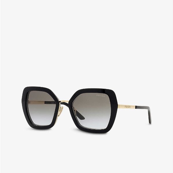 PR 53YS square-frame metal sunglasses
