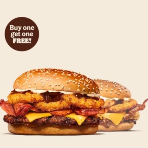 首单自提 满£3免费吃皇堡！Burger King 汉堡王近期折扣 - 自提送免费牛排堡，皇堡£3