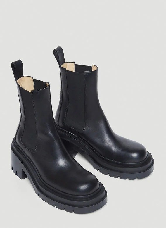 Lug Chelsea Boots in Black