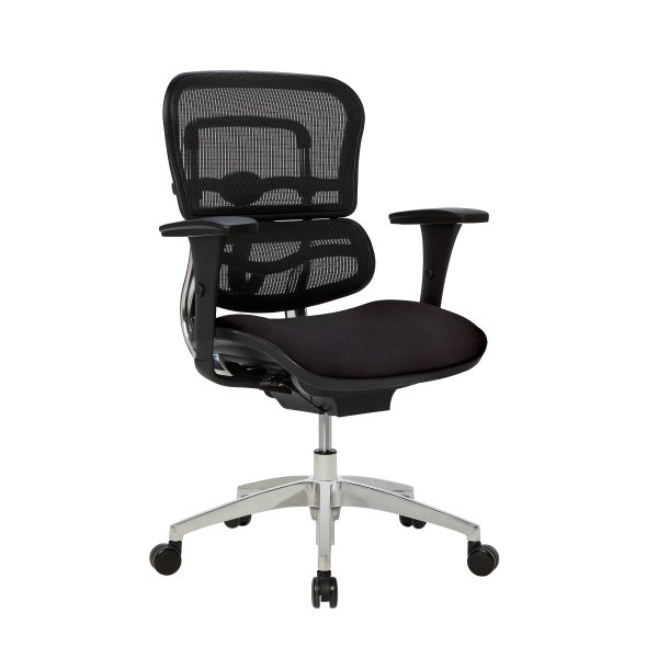 WorkPro 12000 Mesh Mid Back Chair Black
