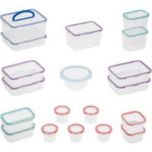 Snapware Mega 38-Piece BPA-Free Airtight Food Storage Container Set, Clear