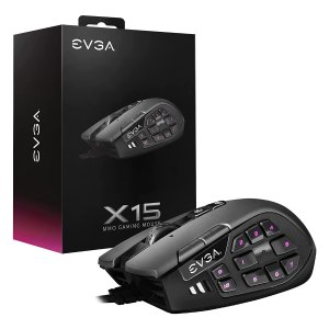 EVGA X15 MMO 有线游戏鼠标 8kHz回报率, 16,000 DPI