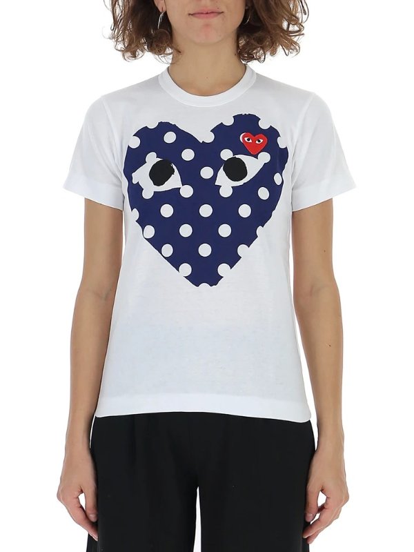 Double Heart Polka-Dot T-Shirt