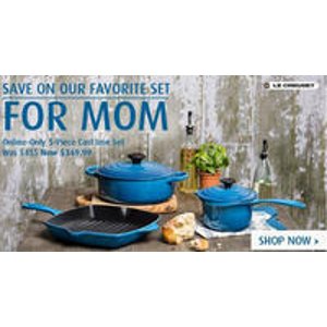 5-Piece Cast Iron Set (Online Only) + Free Shipping@ Le Creuset