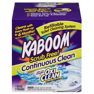 Kaboom 马桶水箱放置型清洁剂，配2剂补充