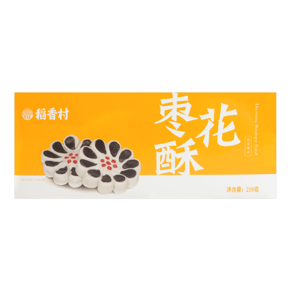 Dao Xiang Cun Jujube Crisp - Flower-Shaped Jujube Puff Cakes, 7.4oz