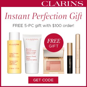 with Purchase of $100 @ Clarins