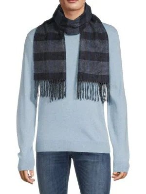 Boxed Plaid Cashmere Scarf