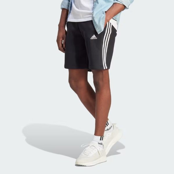Essentials Fleece 3-Stripes Shorts