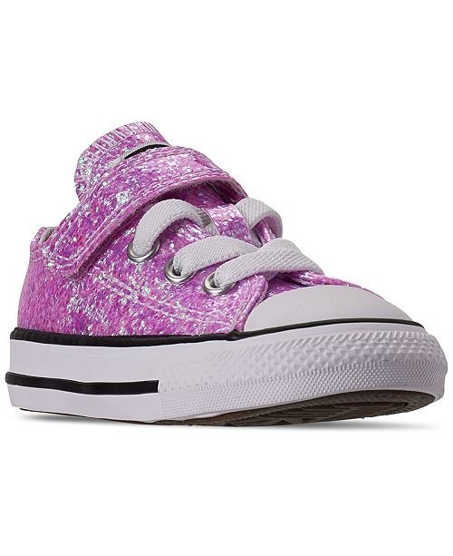 Toddler Girls Chuck Taylor All Star Coated Glitter Stay-Put Closure Casual Sneakers from Finish Line