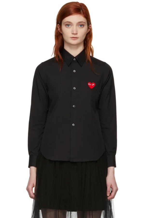 Black Heart Patch Shirt