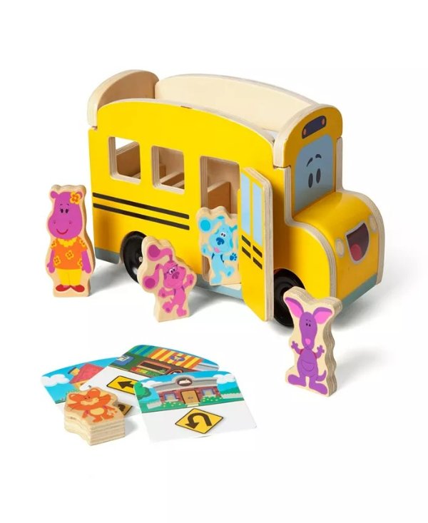 Blues Clues You Pull-Back School Bus Play Set, 9 Piece