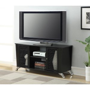 Convenience Concepts Voyager TV Stand, Black Finish
