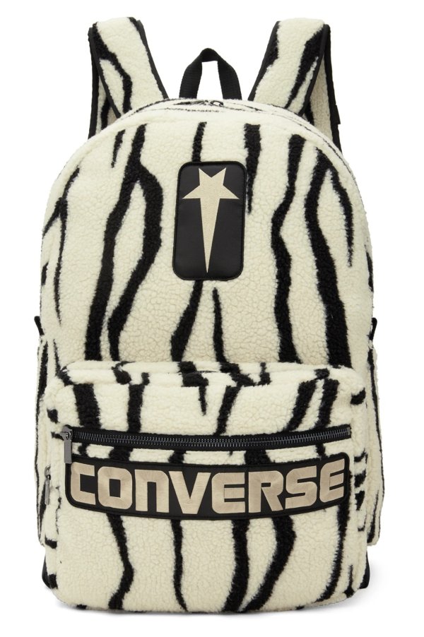 Black & White Converse Edition Zebra Oversized Backpack