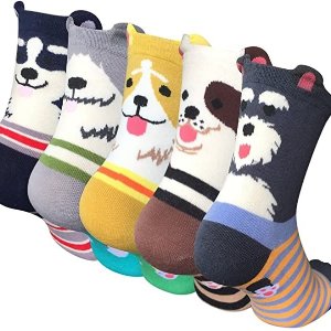 Chalier 可爱动物袜子5双装