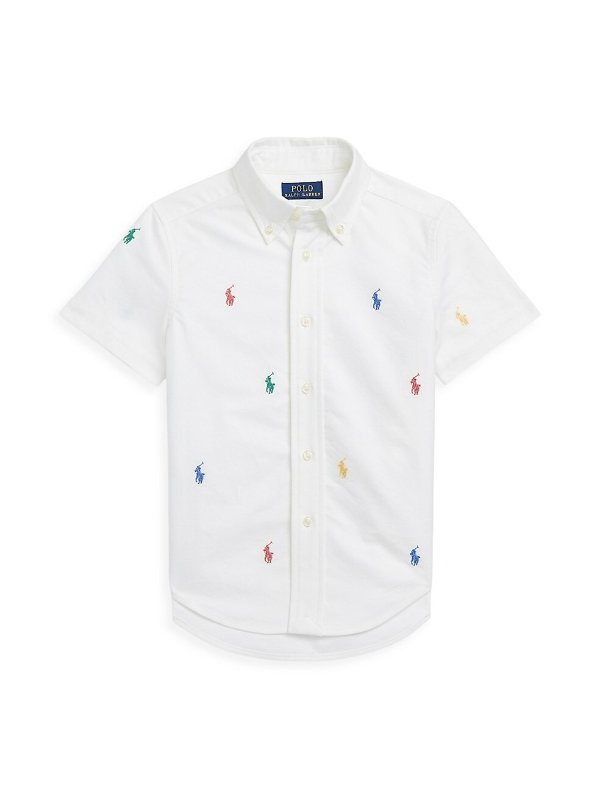 Little Boy's Embroidered Short-Sleeve Shirt