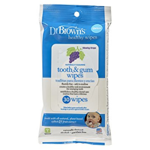 Dr. Brown's Tooth and Gum Wipes, 30 Count