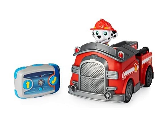 Marshall Remote Control Fire Truck with 2-Way Steering, for Kids Aged 3 and Up