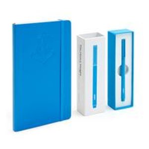 Medium Soft Cover Notebook & Metal Pen
