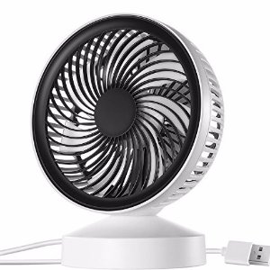Homasy Mini USB Table Fan, Desktop Personal Fan for Table, Office, Camping, Dorm, Baby office, Home, Dorm, Study, Library, Games room