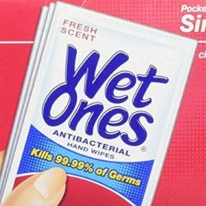 史低价：Wet Ones 抗菌手部及脸部消毒湿巾 24片 共5盒