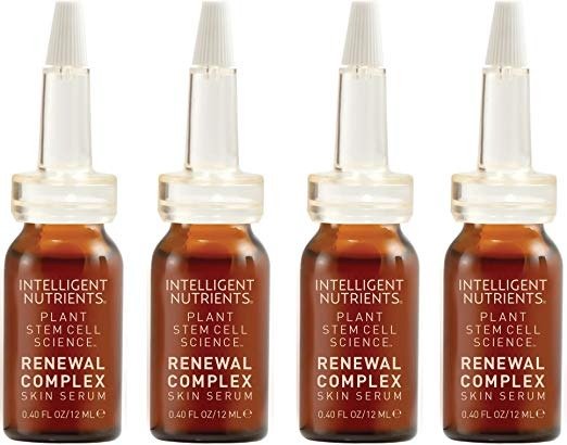 Intelligent Nutrients Renewal Complex Skin Serum - Powerful & Active Plant Stem Cell Serum for All Skin Types (4 Vials)