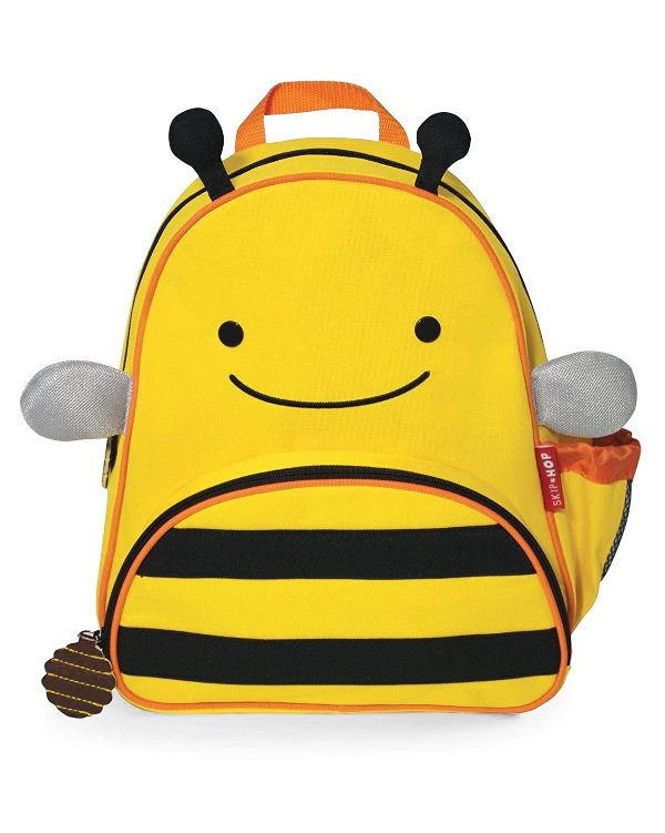 Toddler Backpack, 12" School Bag, Bee