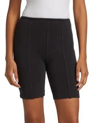 Fitted Cotton Bike Shorts