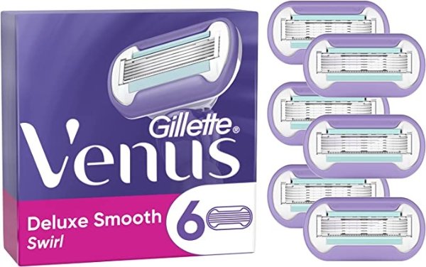 Gillette Venus Deluxe 脱毛刀 6个