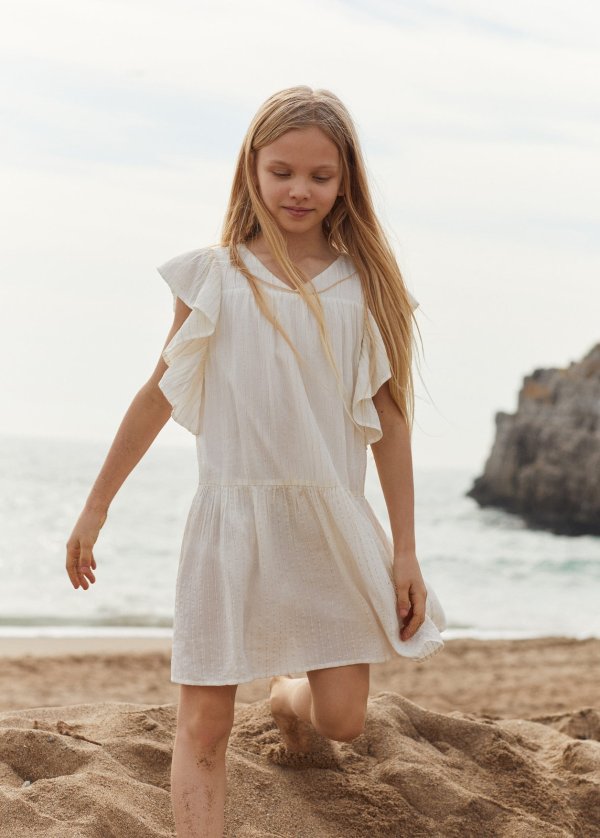 Ruffled structured dress - Girls | OUTLET USA
