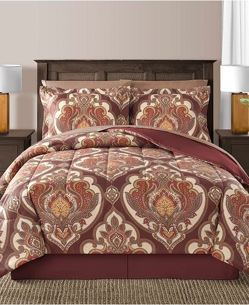 Estelle Reversible 8-Pc. Comforter Sets & Reviews - Bed in a Bag - Bed & Bath - Macy's