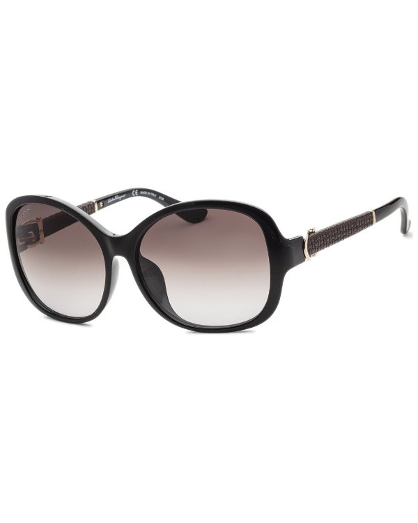 Ferragamo Women's SF744SLA 59mm Sunglasses / Gilt